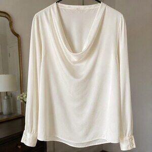 White Ruffle Blouse